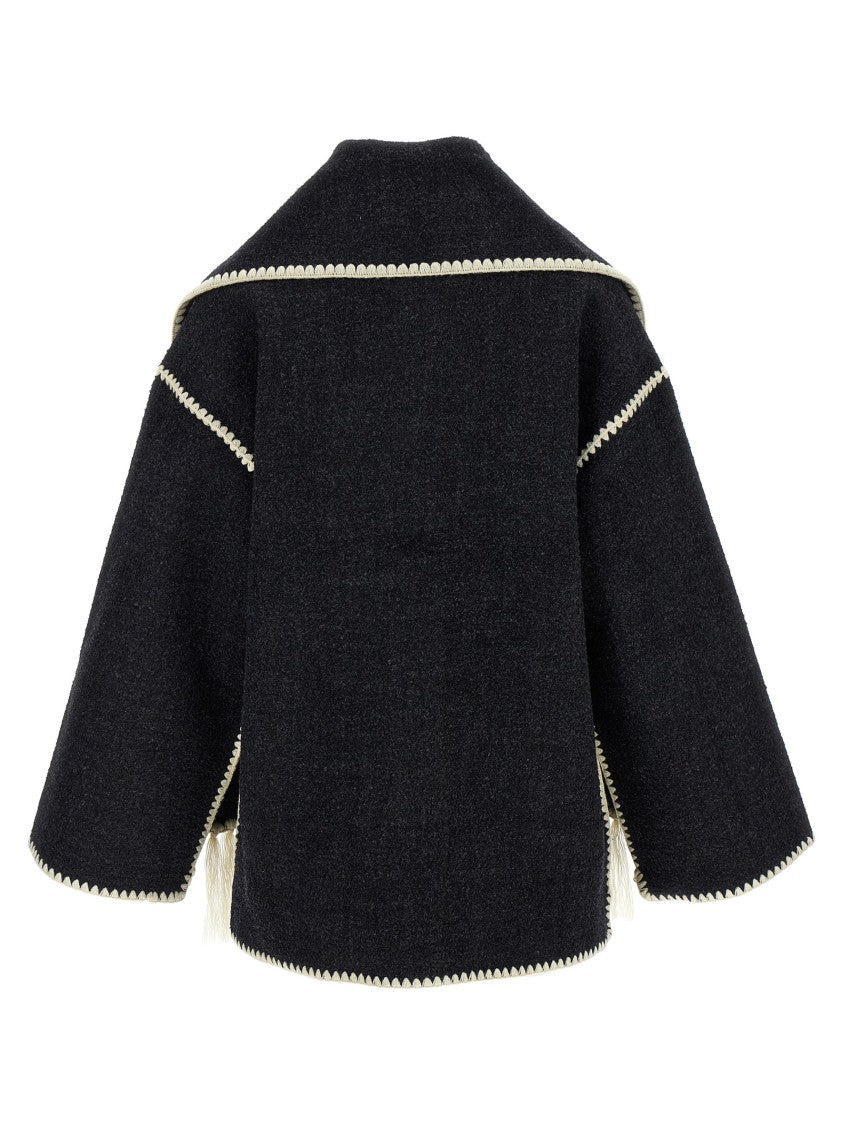 Totême 'Embroidered Scarf Jacket Harvest' Coat