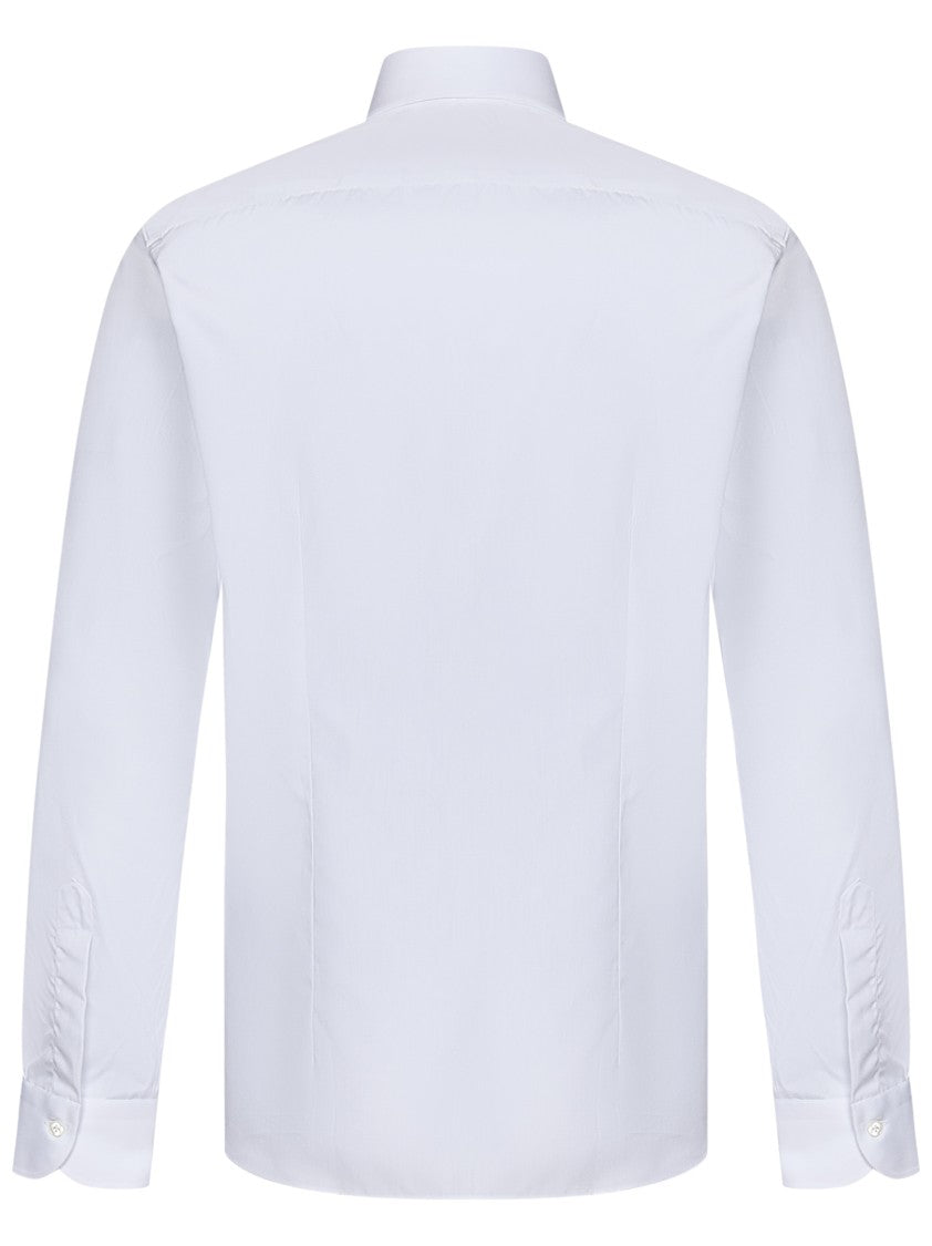 Franzese Collection Tailored White Cotton Shirt
