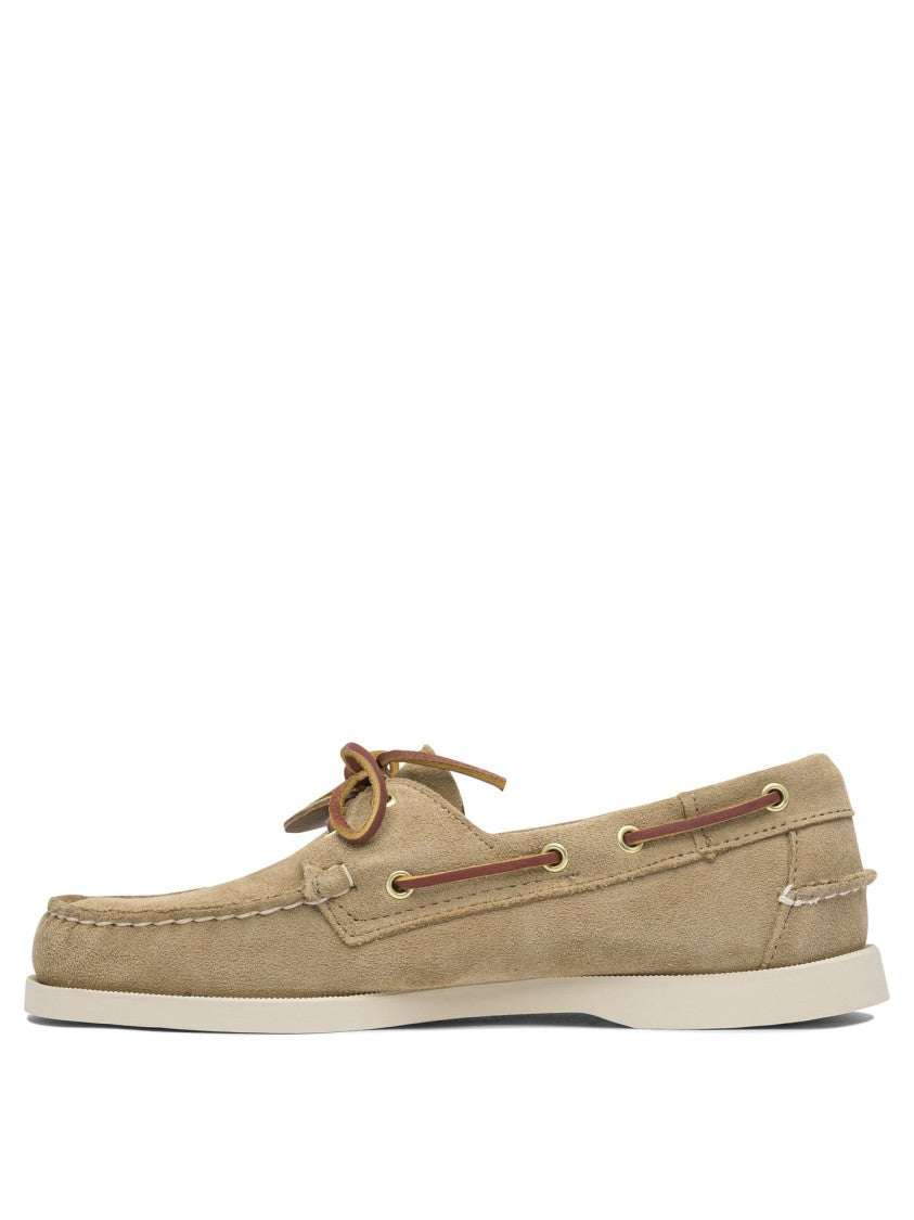 Sebago Suede Loafers With Lace-Up Detail