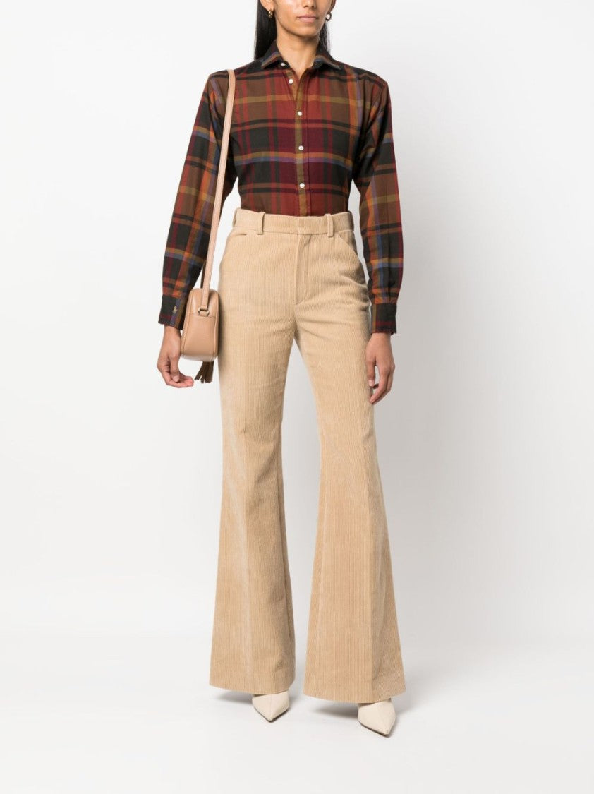 Polo Ralph Lauren Check Print Red Shirt