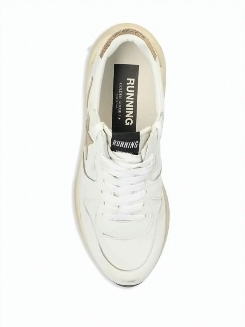 Golden Goose Napa Leather And Suede Sneakers With Metallic Accents