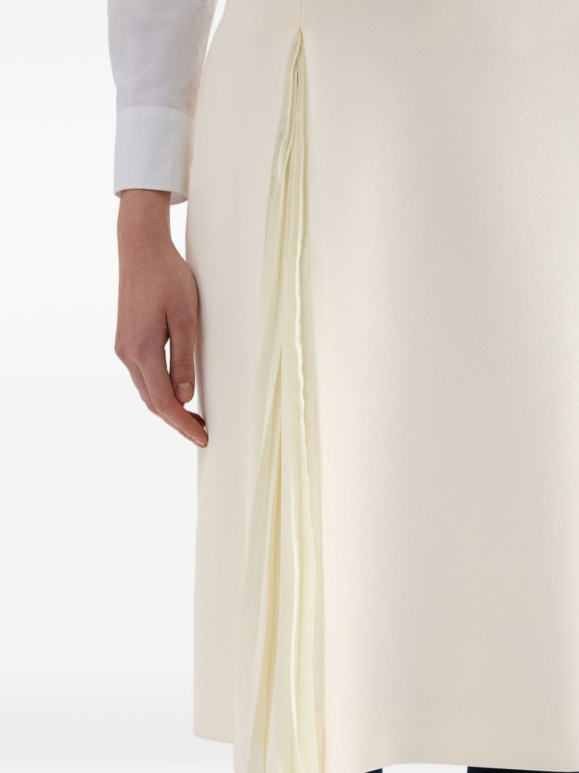 Jil Sander High-Waisted Virgin Wool Pleated Skirt