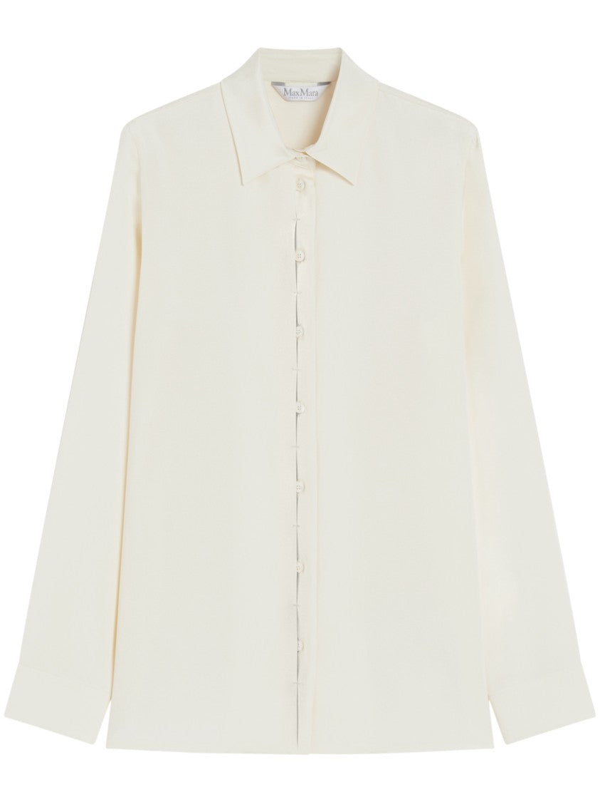 Max Mara Max Mara Button-Down Shirt With Classic Collar And Tapered Cuffs