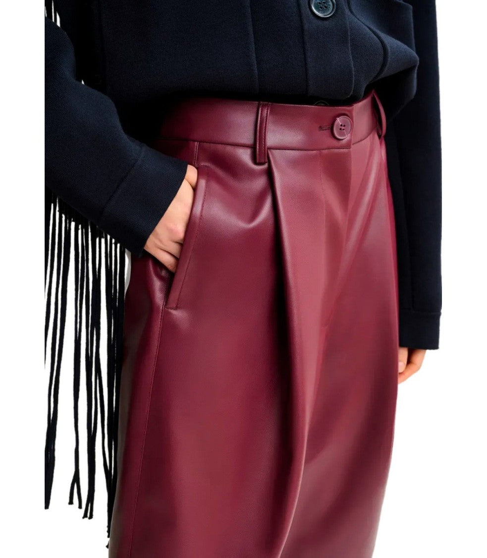 Essentiel Antwerp Itop Burgundy Bermuda Shorts