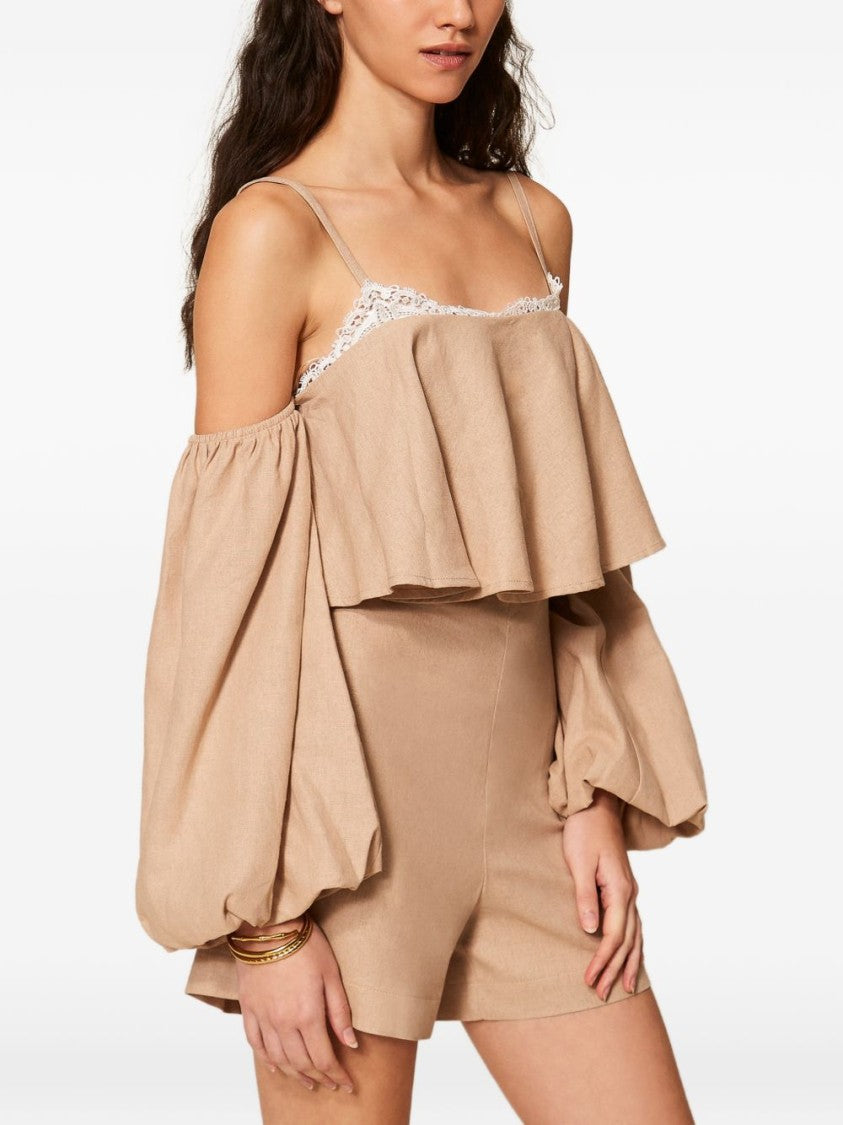 Twin-Set Beige Thin Shoulder Strap Day Dress