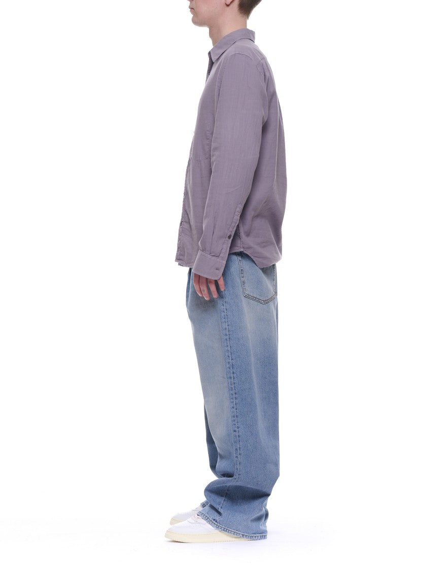 Cellar Door Purple Sid Cotton Casual Relaxed Shirt
