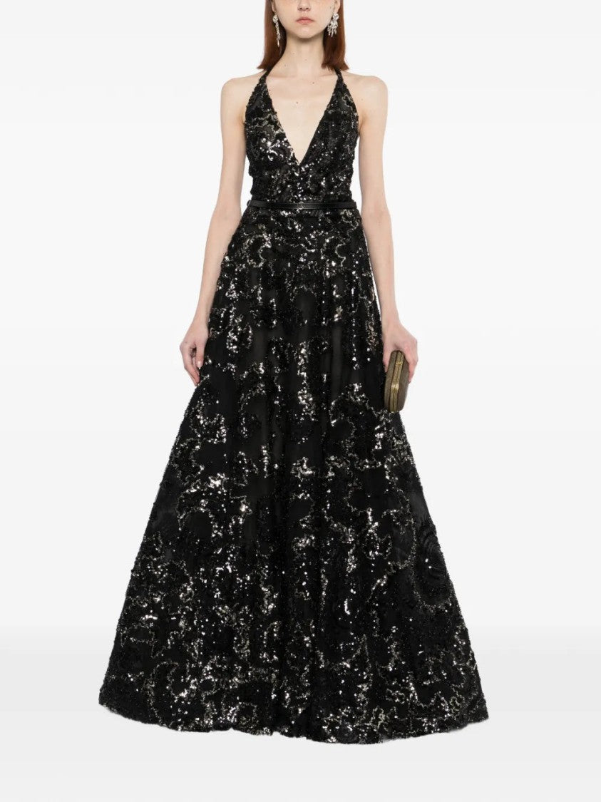 Saiid Kobeisy Embroidered Long Dress