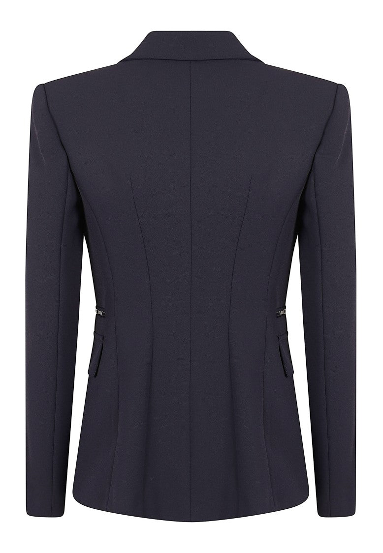 Elisabetta Franchi Slim-Fit Double-Stretch Crepe Horsebit Blazer