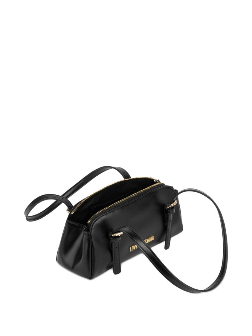 Love Moschino Refined Black Shoulder Bag With Adjustable Straps