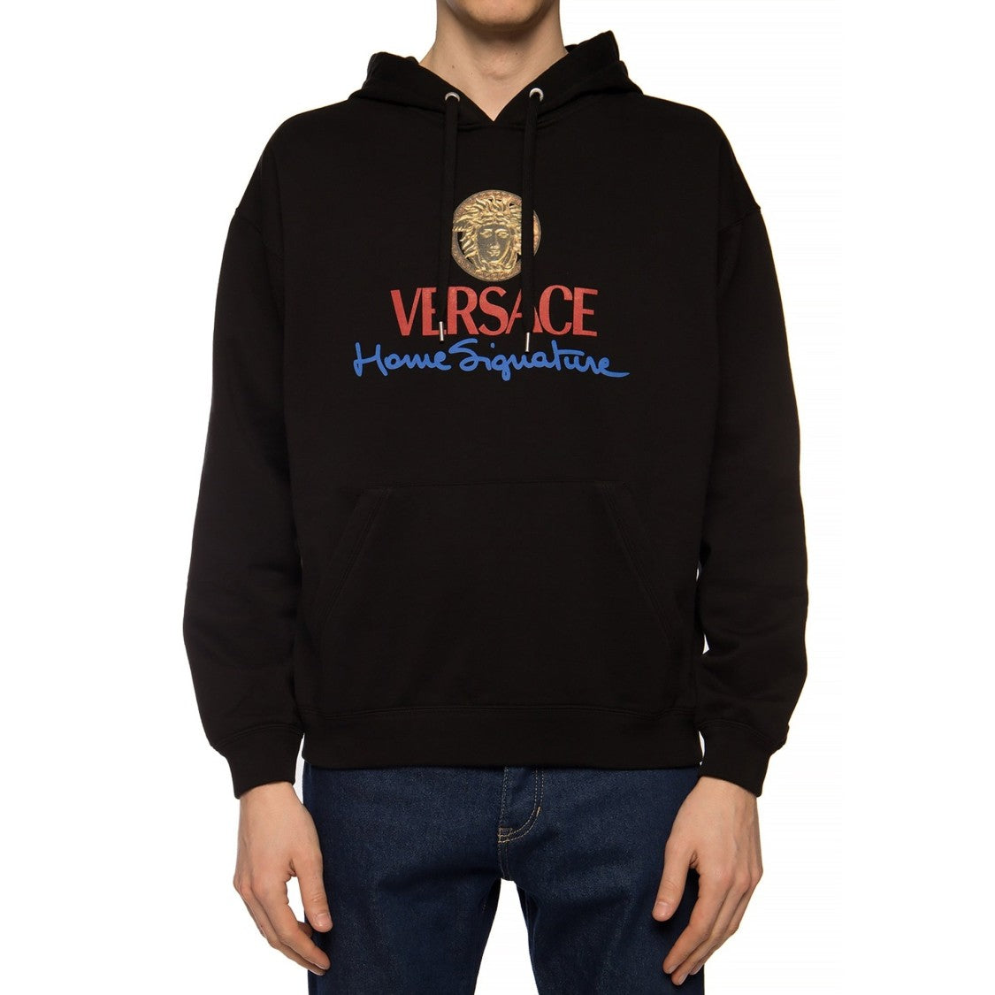 Versace Logo Hooded Sweatshirt
