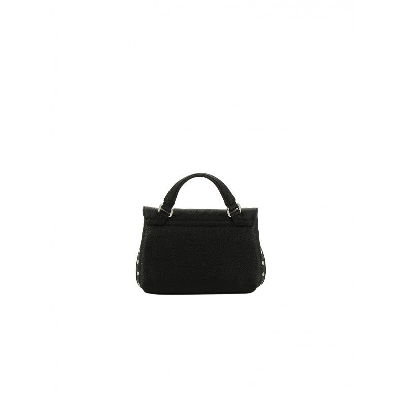 Zanellato Textured Leather Shoulder Bag With Turn-Lock Closure And Edgy Detailing