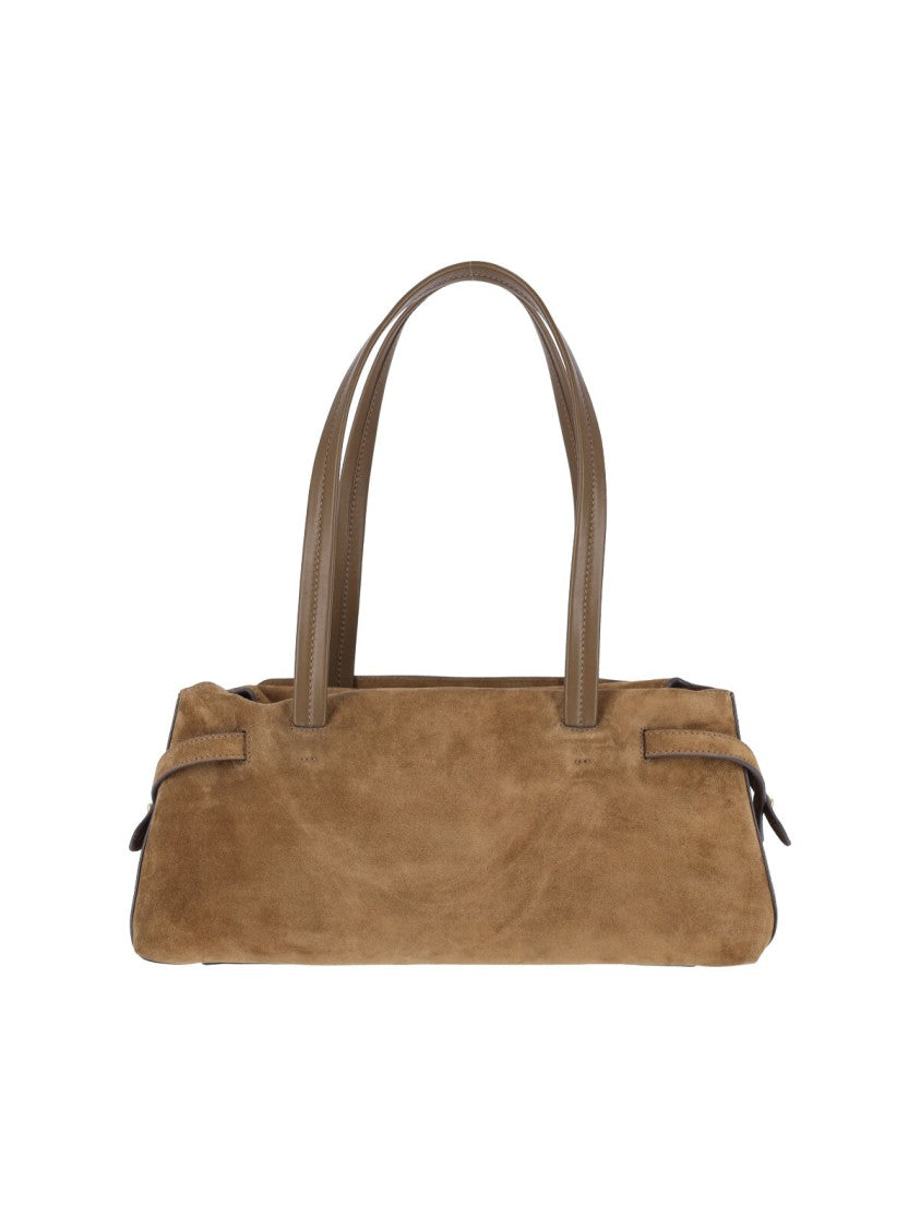 Anya Hindmarch Brown Wilson Suede Shoulder Bag