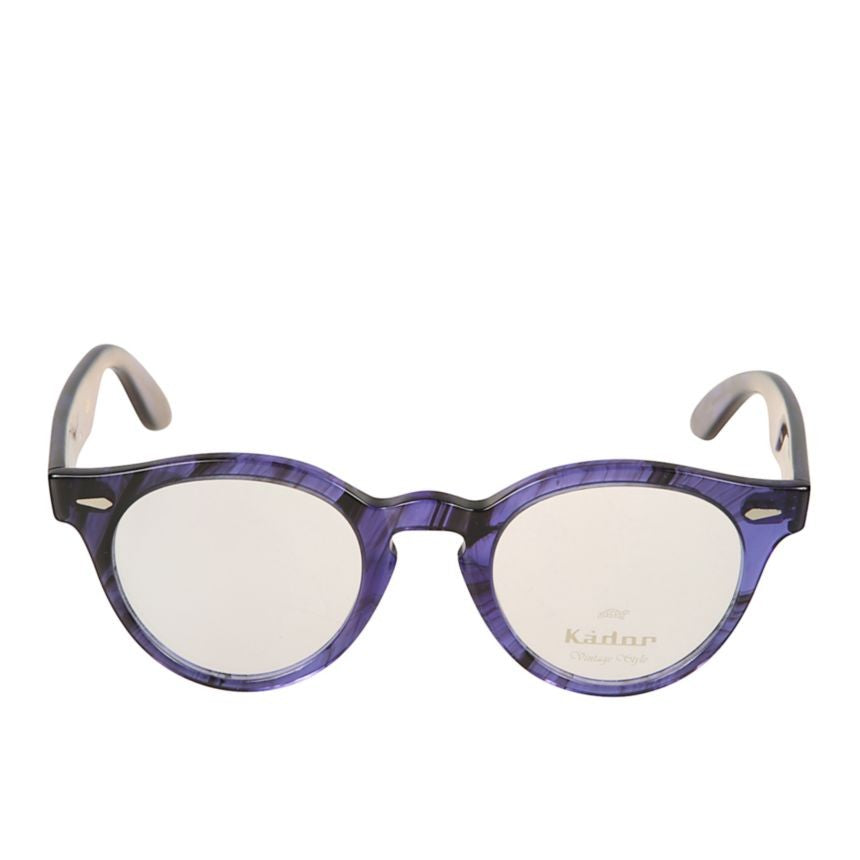 Kador Robin Marbled Purple And Black Rounded Frame Eyeglasses