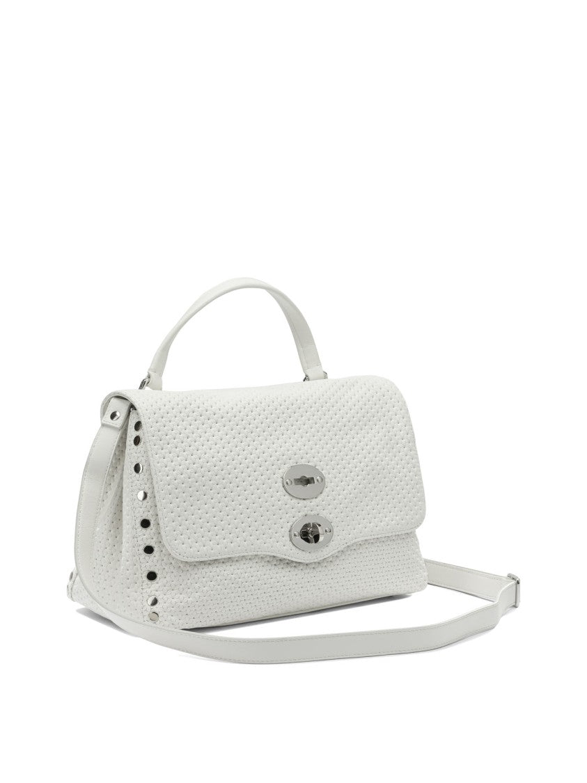 Zanellato Structured Rectangular Handbag With Silver-Tone Accents