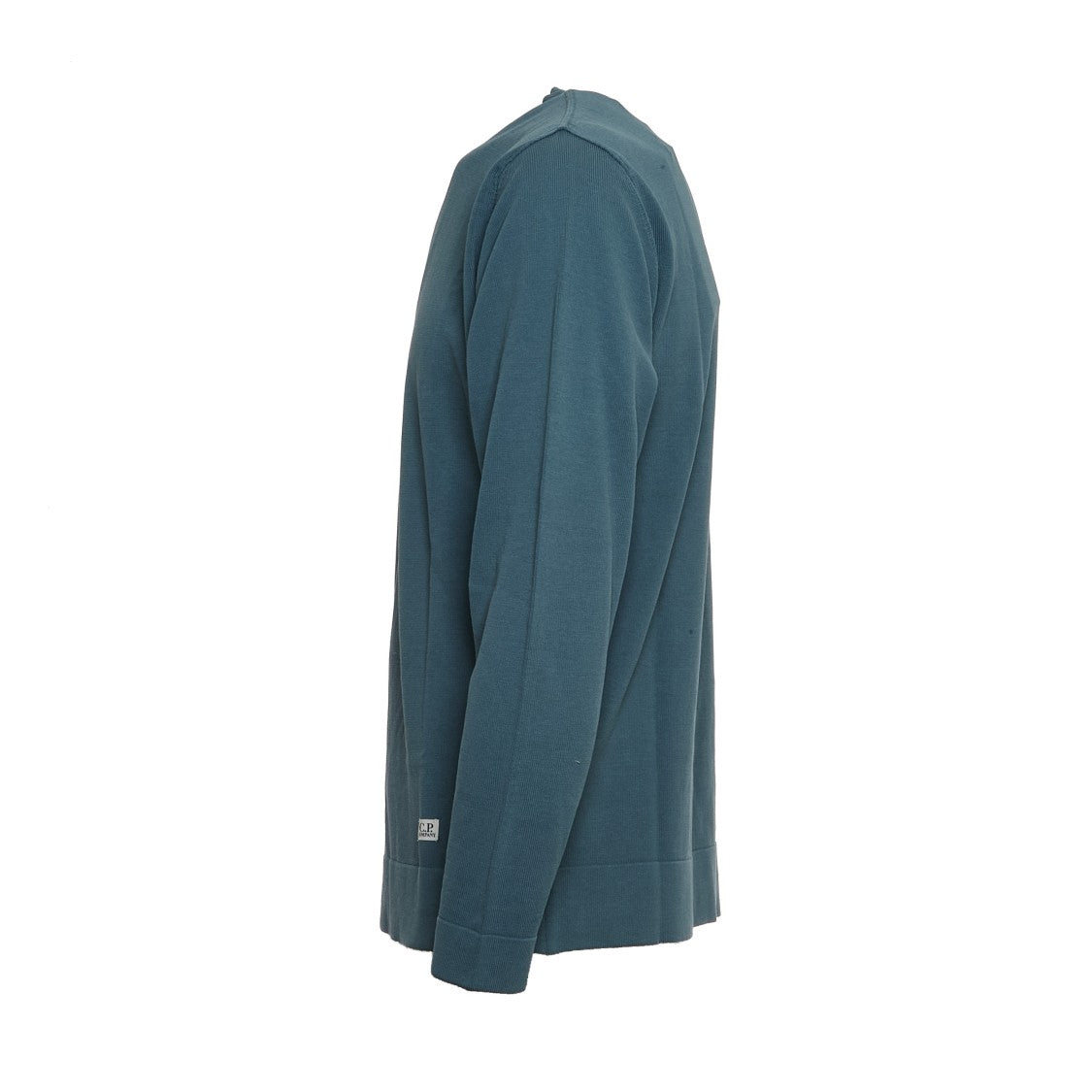 C.P. Company Cotton Crepe Crewneck With Ribbed Cuffs