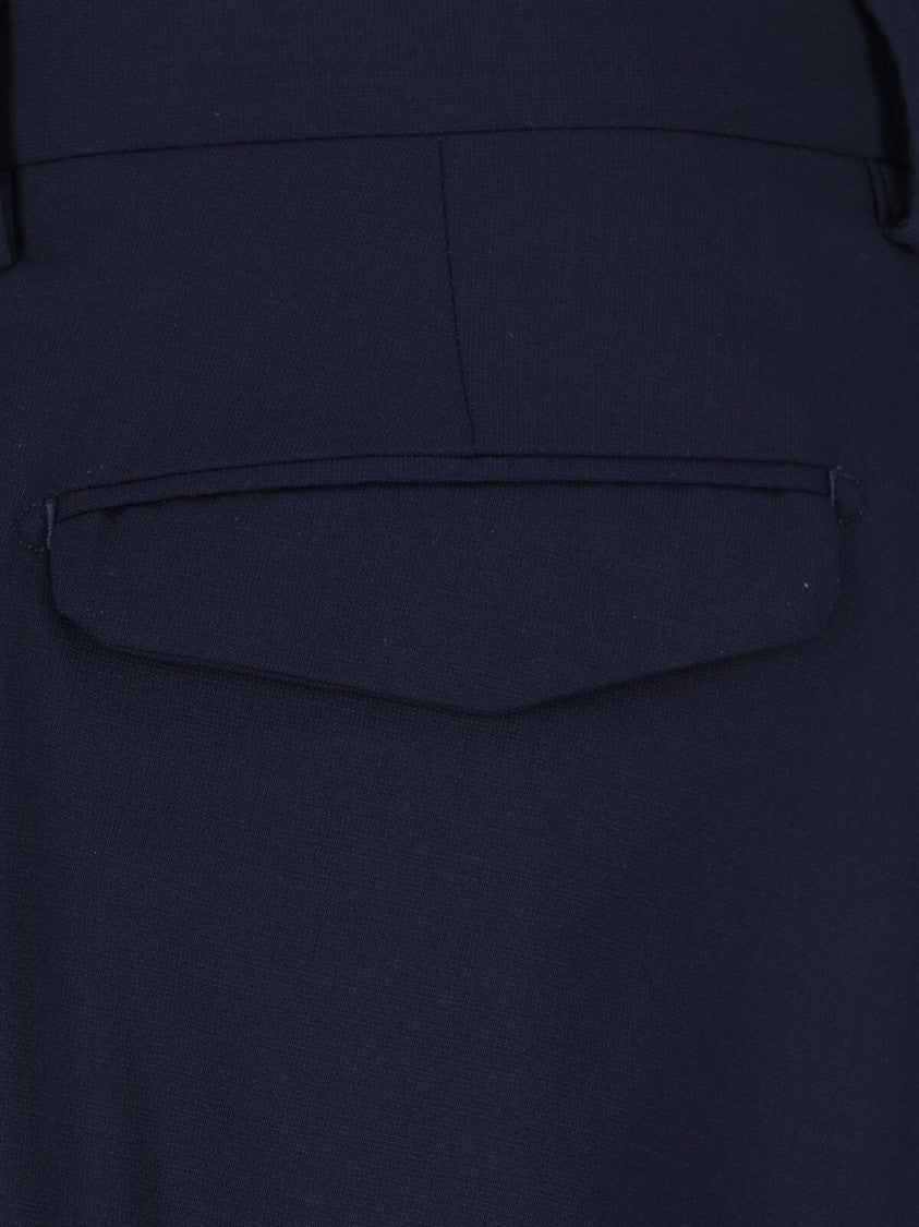 Briglia High-Waisted Straight-Leg Trousers With Flap Pockets