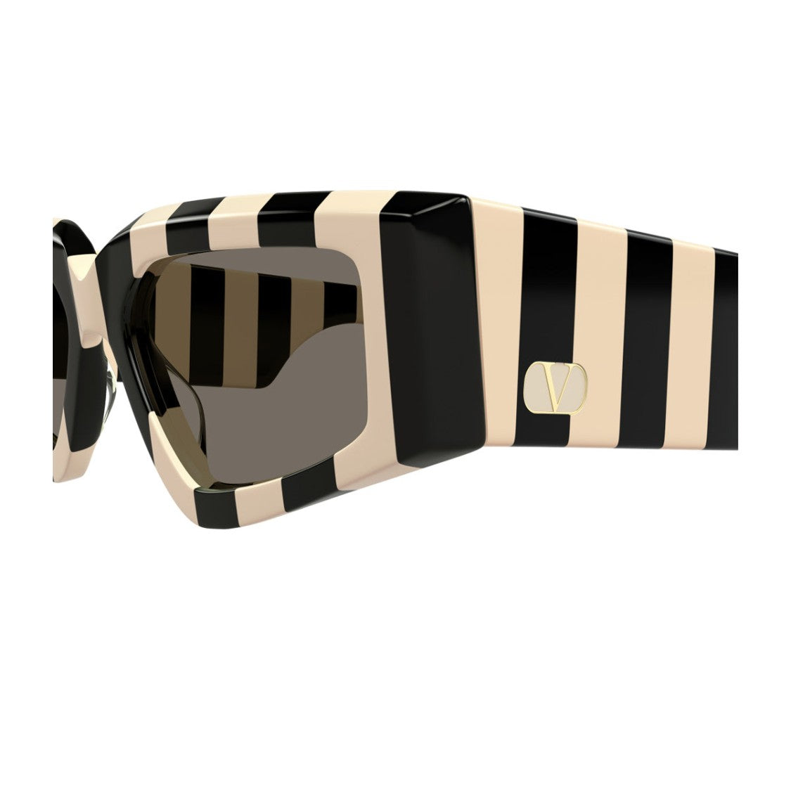 Valentino Ivory V Logo Acetate Sunglasses