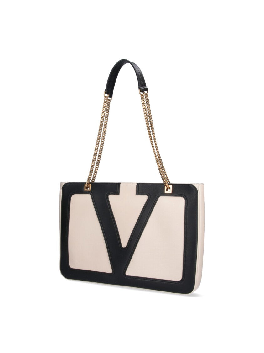 Valentino Garavani "Viva Superstar" Medium Tote Bag – Ivory
