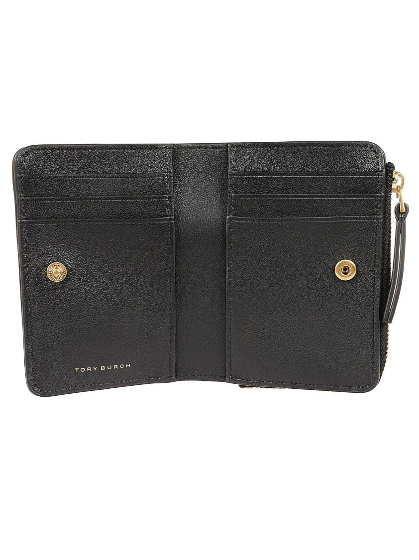 Tory Burch Kira Chevron Quilted Leather Compact Wallet