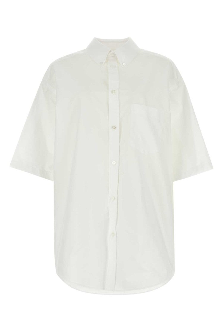 Balenciaga White Poplin Oversize Shirt