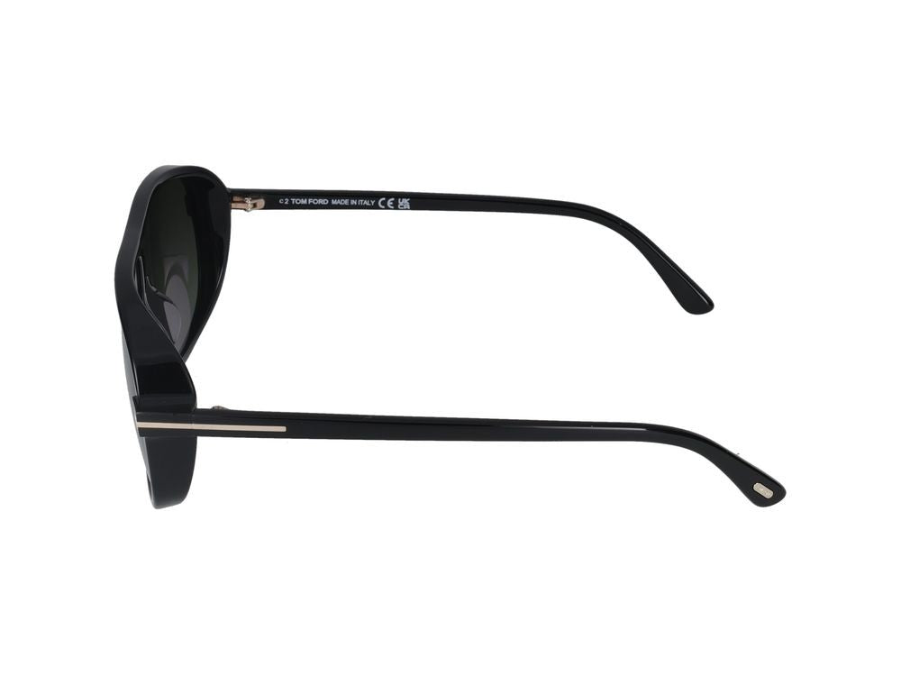 Tom Ford Black Bold Oversized Square Sunglasses