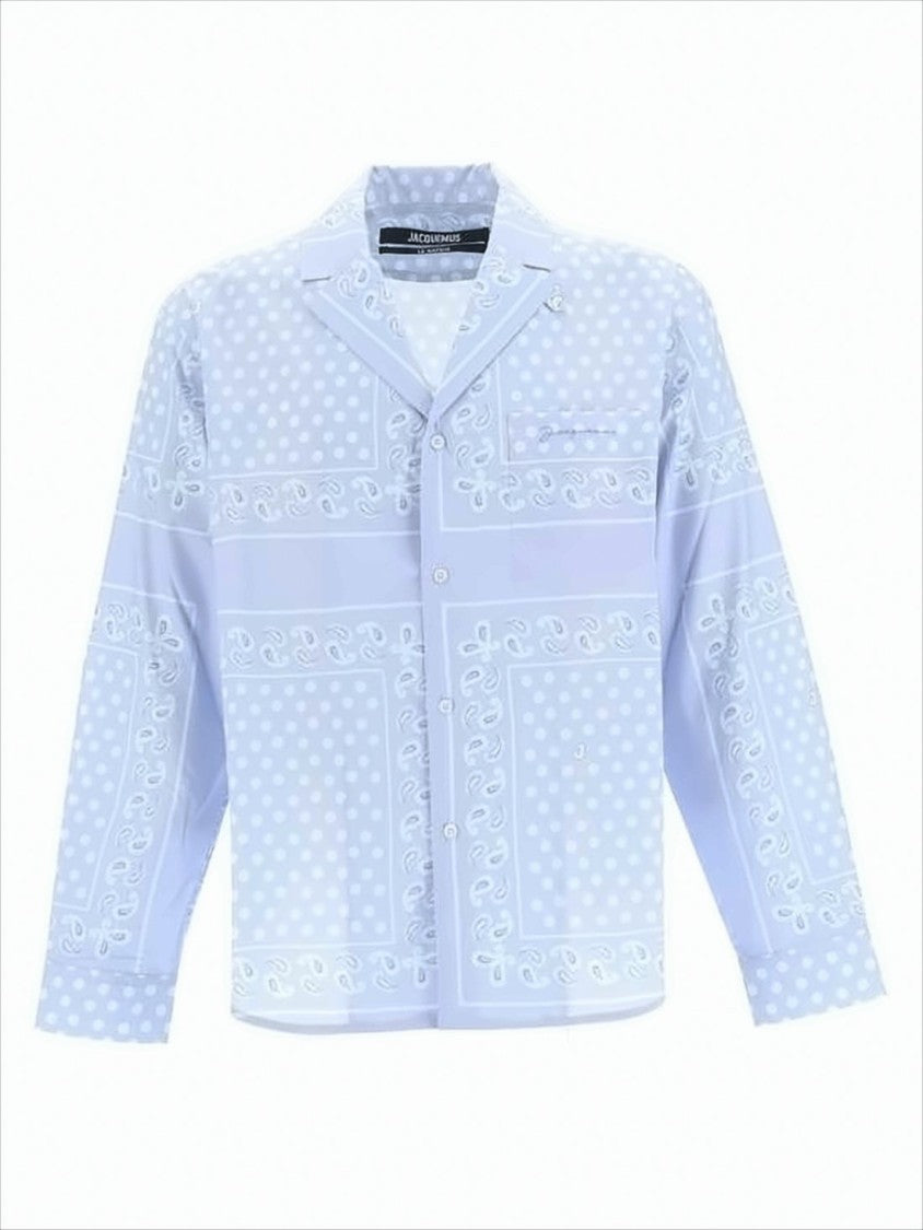 Jacquemus Patchwork Long-Sleeve Shirt With Classic Collar