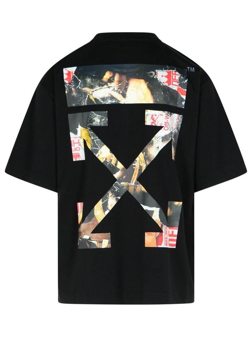 Off-White 'Paint Arrow' Black Cotton T-Shirt