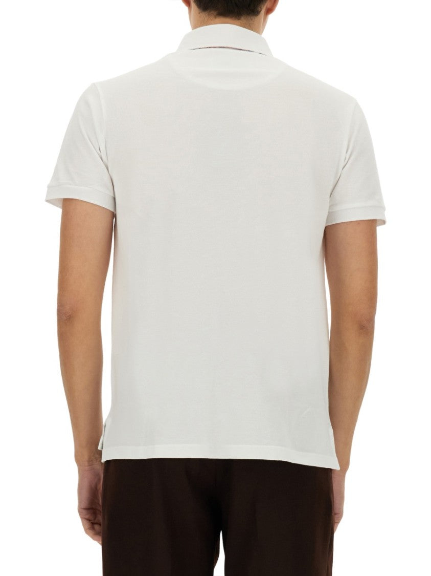 Etro White Cotton Polo Shirt