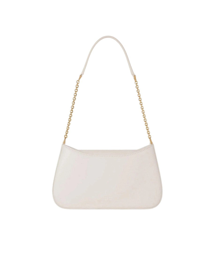 Elisabetta Franchi V-Cut Shoulder Bag With Gold Logo Detail