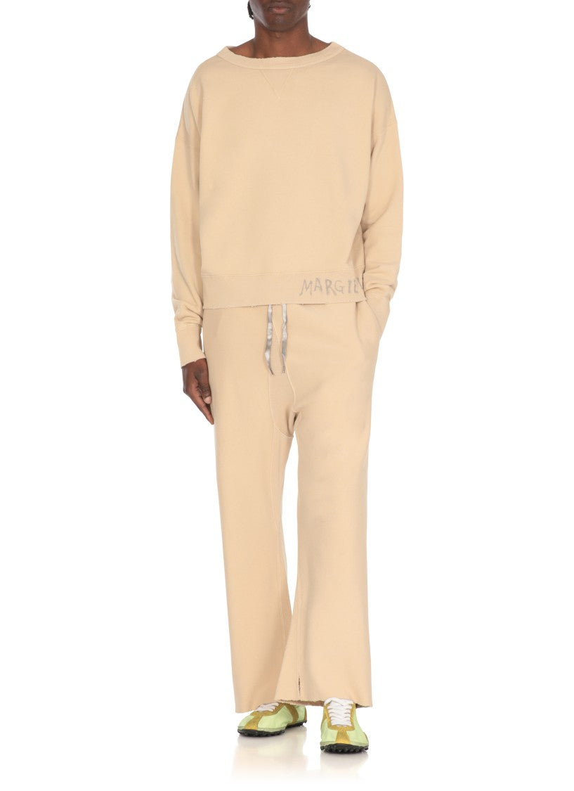 Maison Margiela Beige Cotton Graffiti Sweatshirt