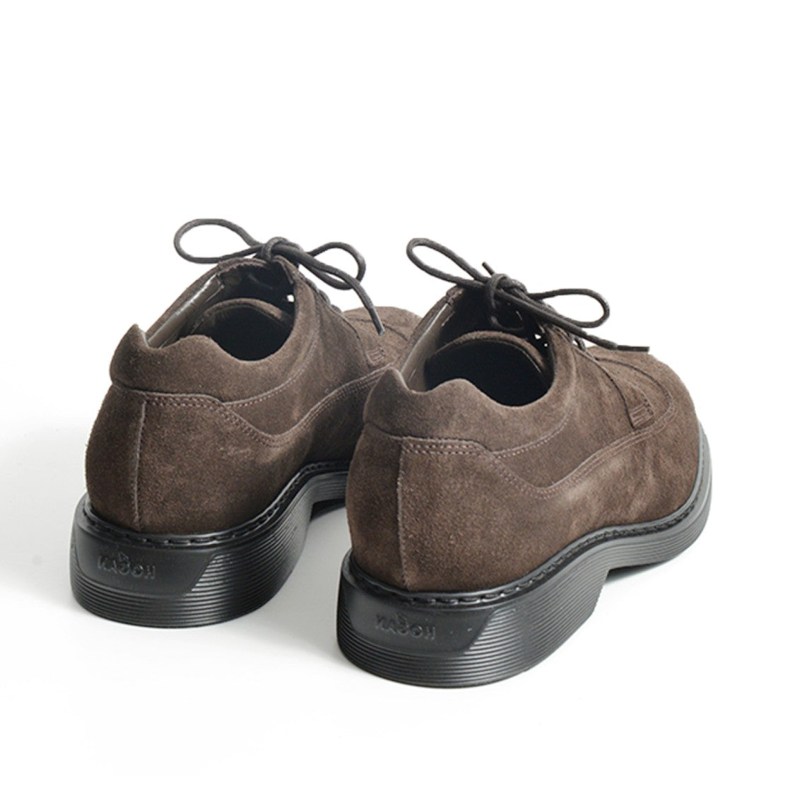 Hogan Brown Suede Derby Shoes