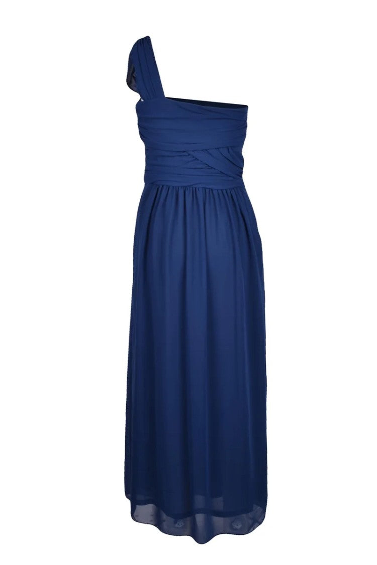 Emme By Marella Blue Voile Polyester Women Long Dress