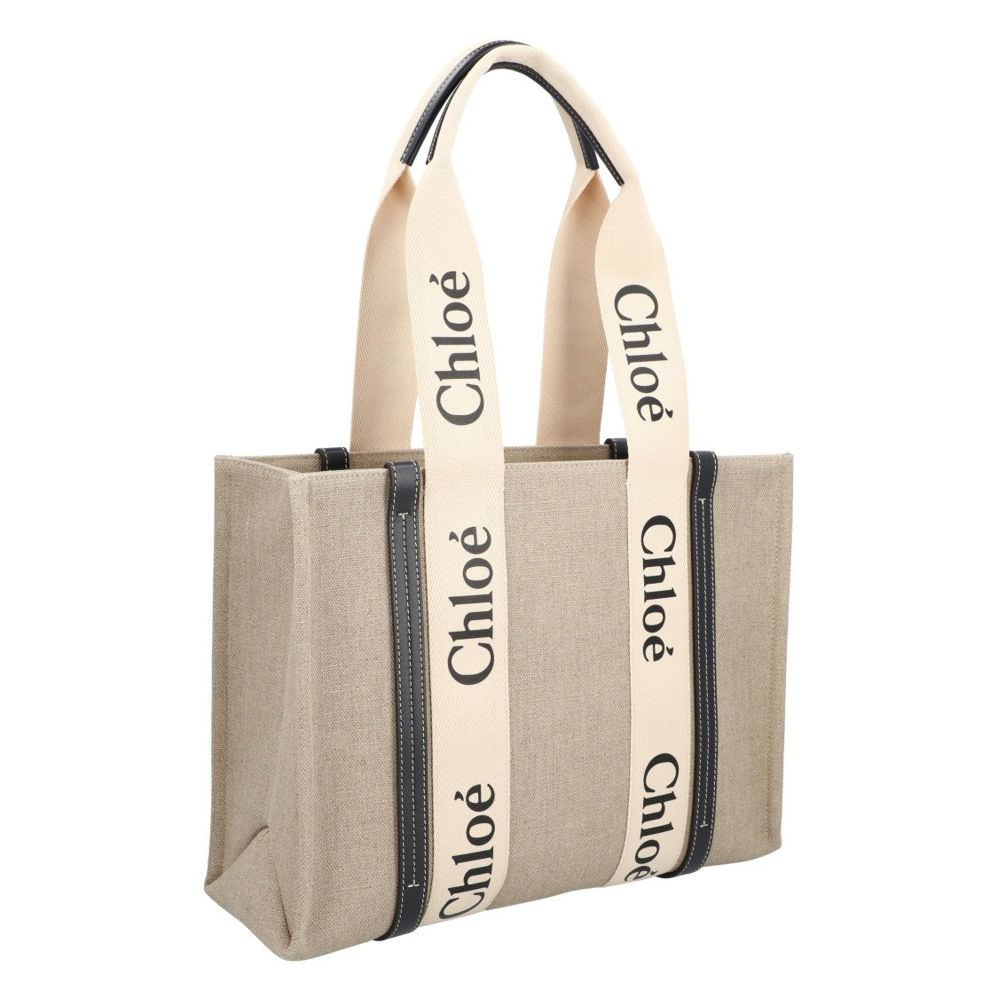 Chloé Medium Woody Tote Bag Black