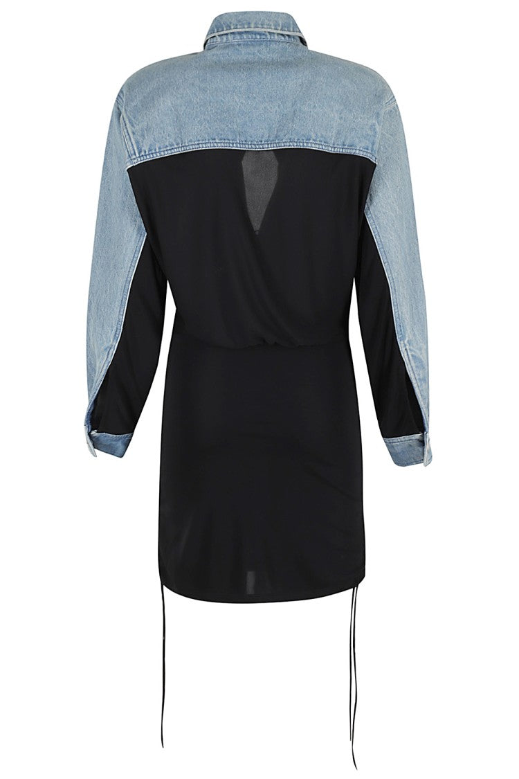 Christopher Esber Deconstruct Denim Cummerbund Shrt