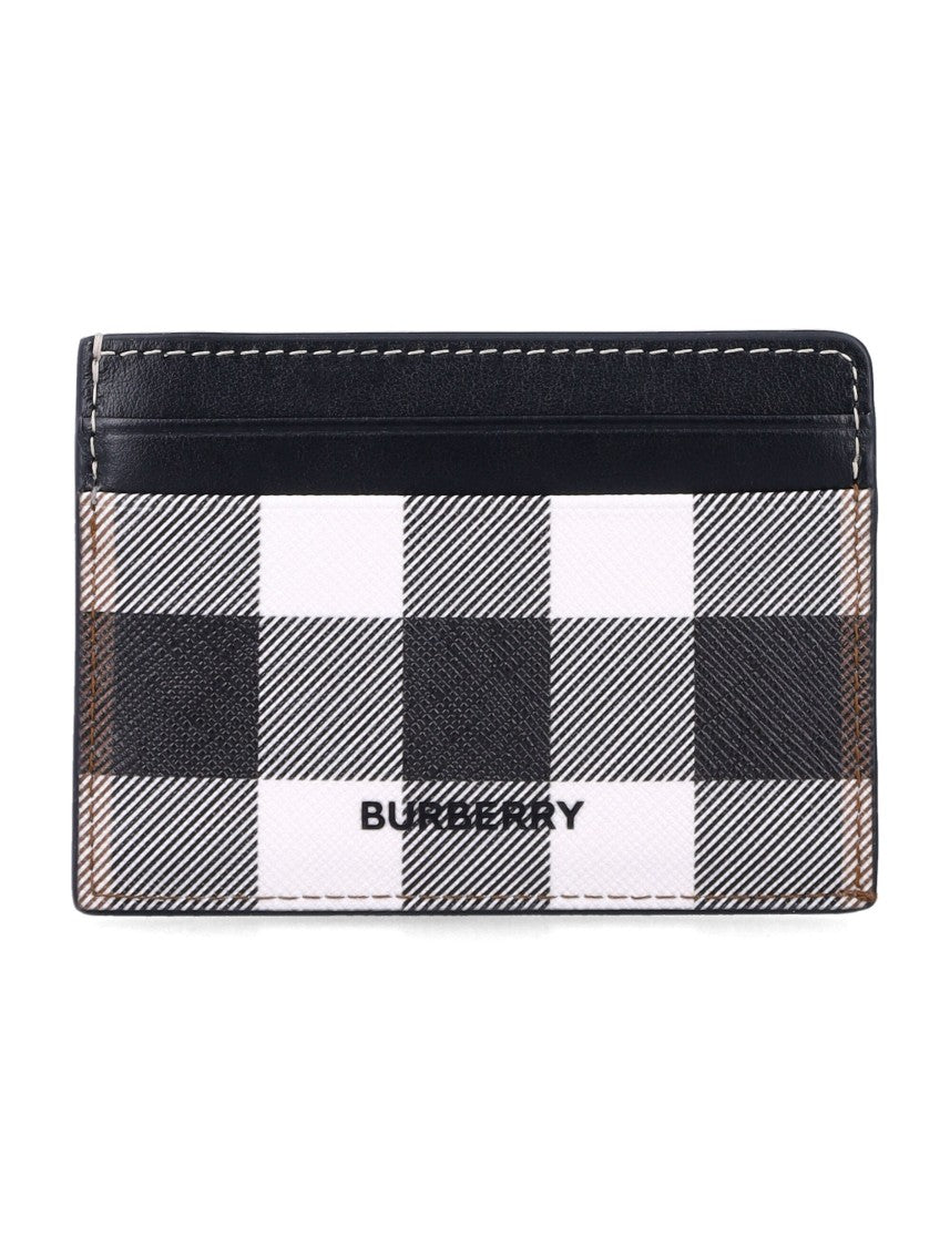 Burberry Ms Kier Gc9 Check Leather Card Holder