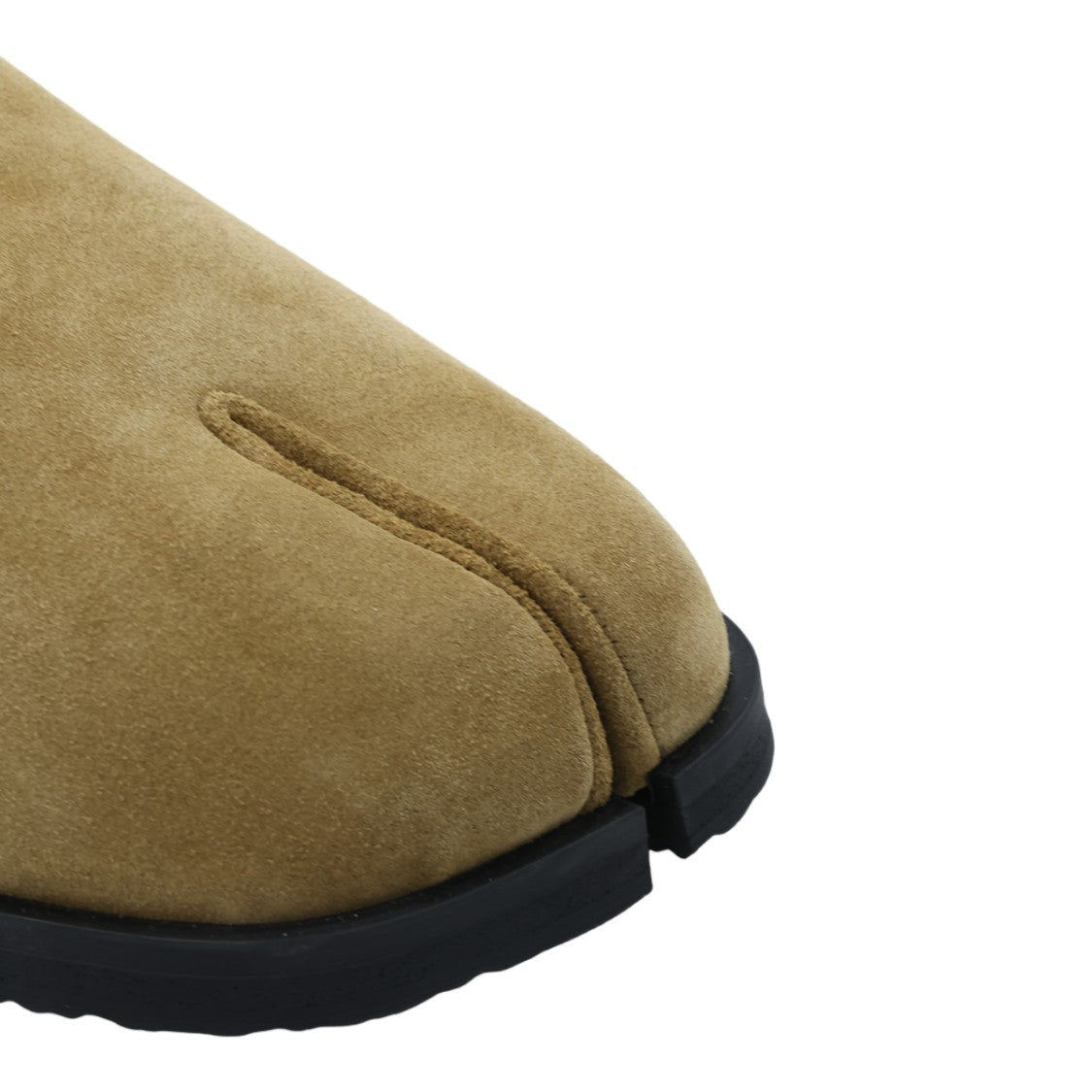 Maison Margiela Closed-Toe Suede Sandals With Adjustable Strap