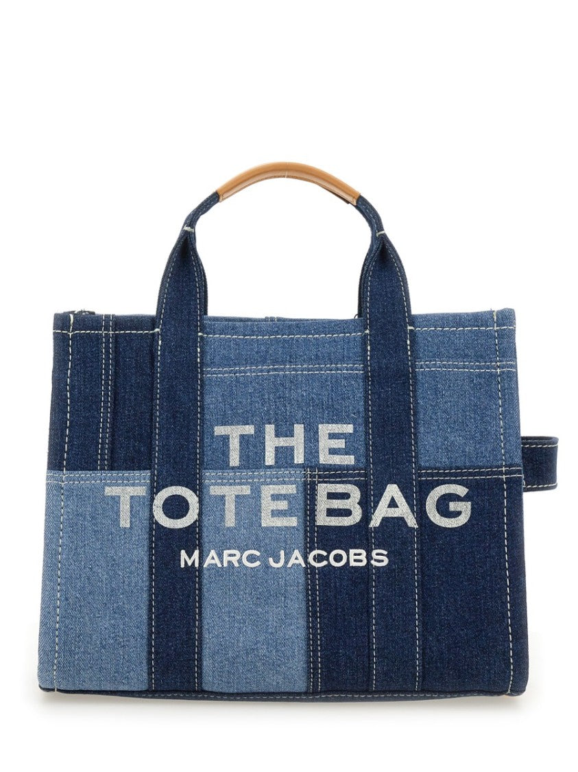 Marc Jacobs Blue Denim Patchwork Medium Tote Bag
