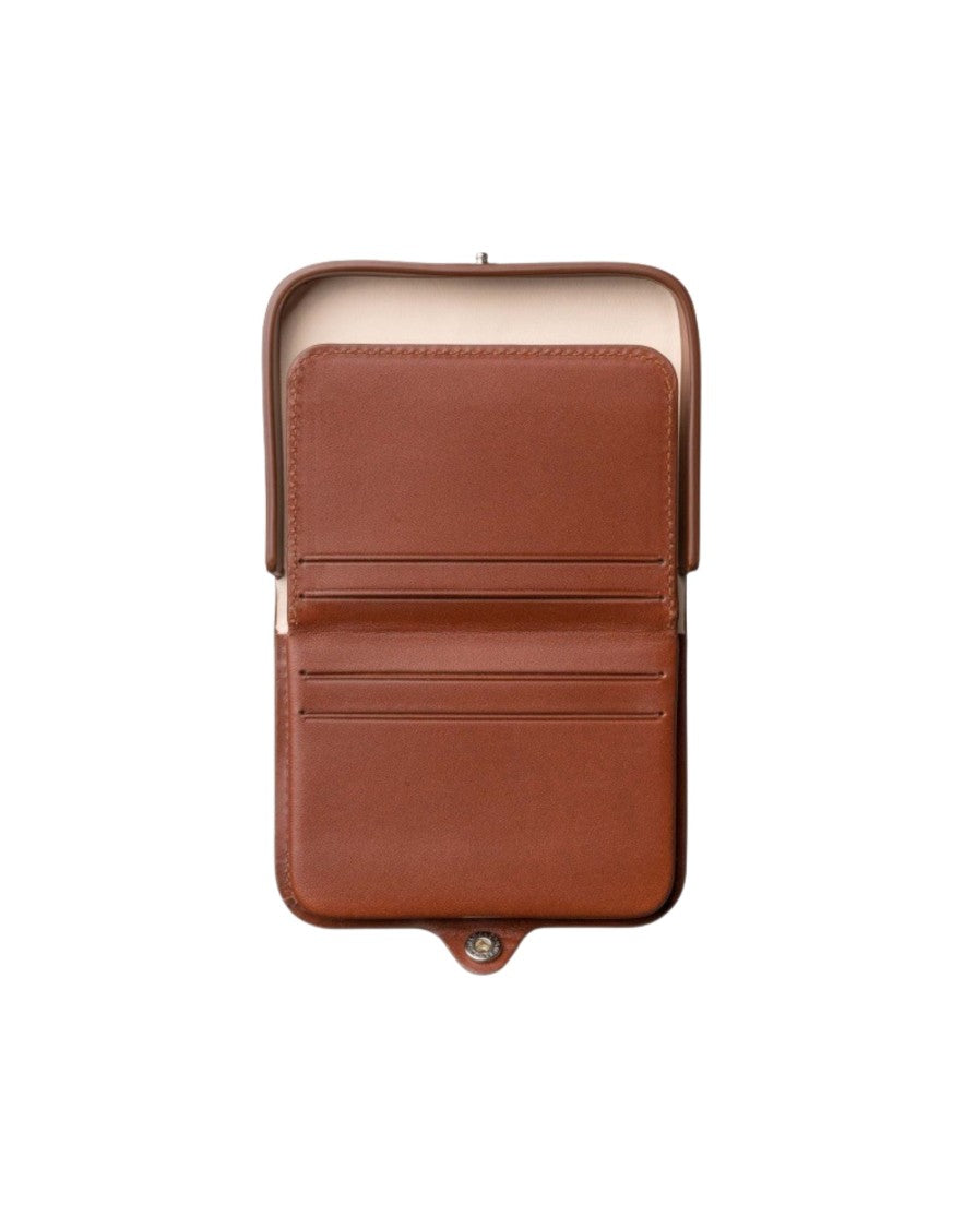 A.P.C. Smooth Leather Brown Wallet With Minimalist Design