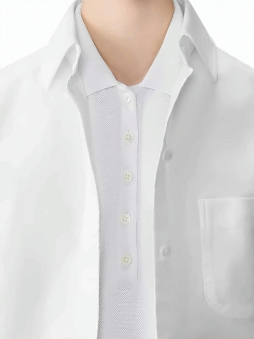 Thom Browne Short-Sleeved Polo Shirt With Buttoned Placket
