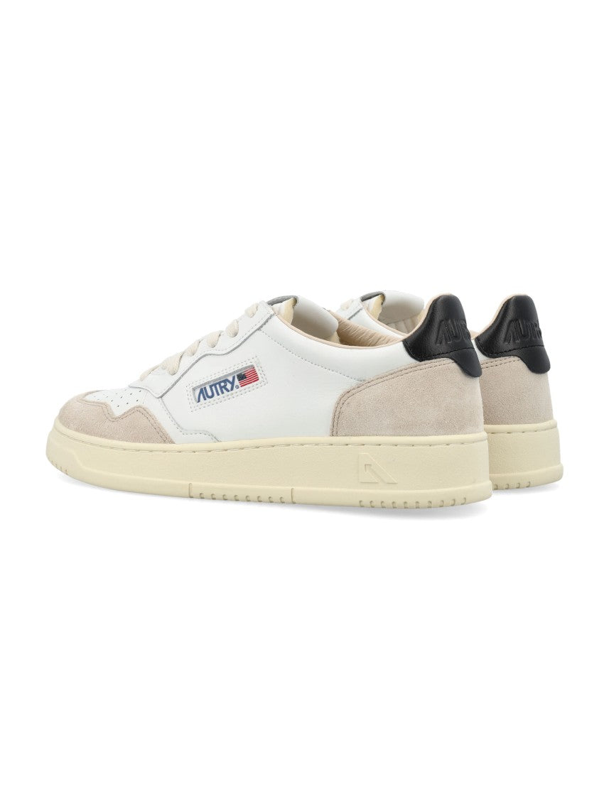 Autry Medalist Leather Suede Low Sneakers