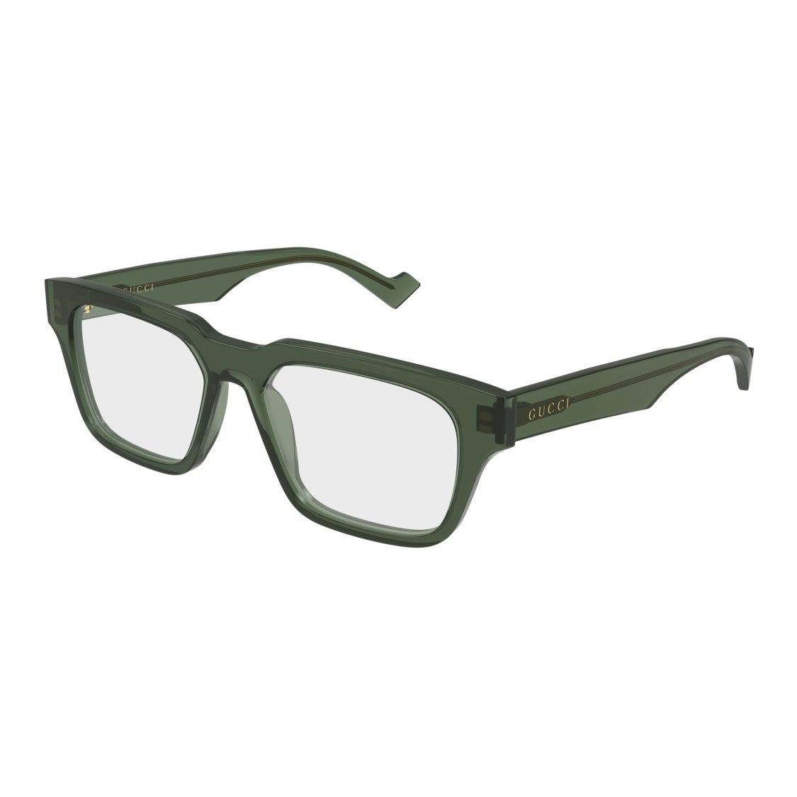 Gucci Gg0963o Translucent Dark Green Rectangular Frame Eyeglasses
