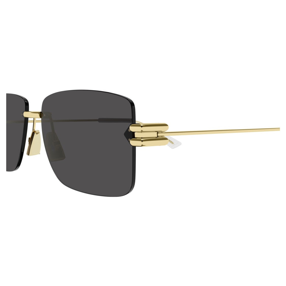 Bottega Veneta Bv1126s Rimless Rectangular Sunglasses