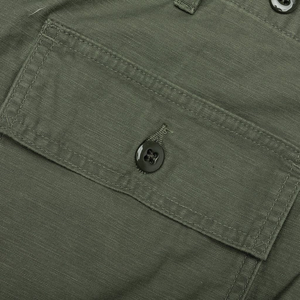 Needles Relaxed-Fit Green Cotton Straight Pants