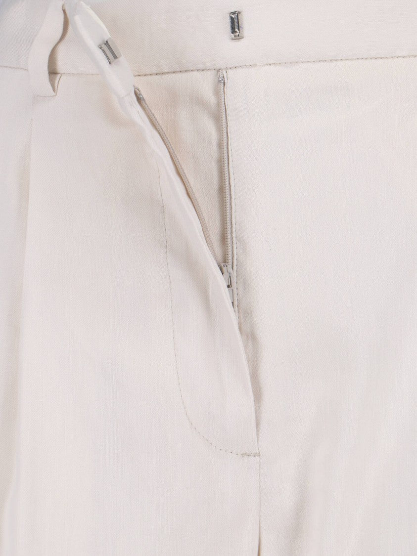 Lardini White Tailored Trousers