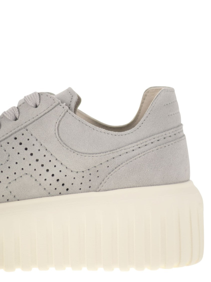 Hogan H-Stripes - Suede Trainers