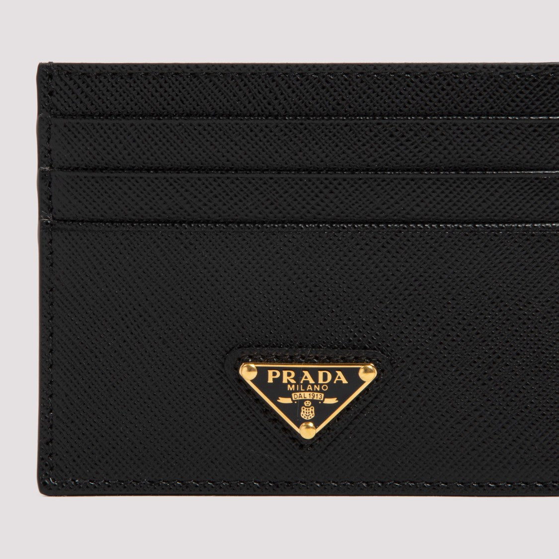 Prada Black Leather Card Holder