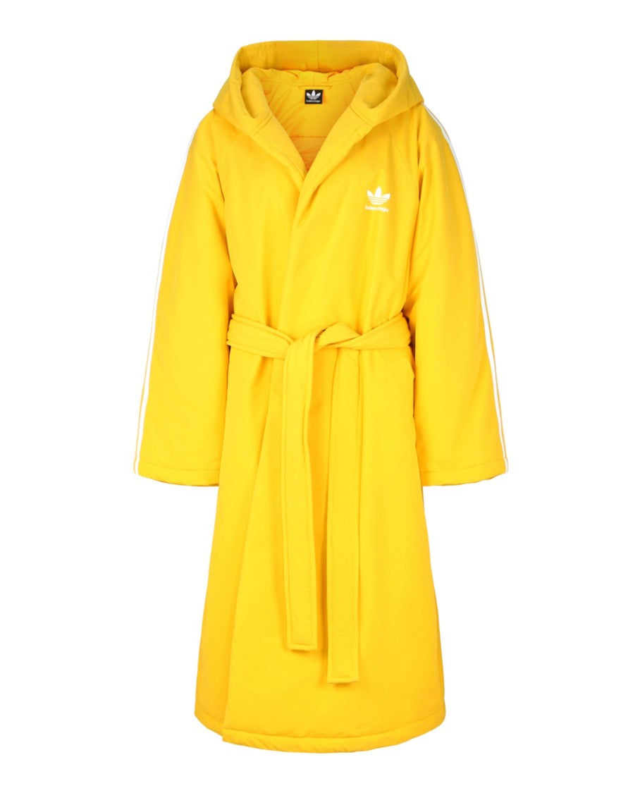 Balenciaga Hooded Puffer Bathrobe With Self-Tie Closure And Zip Pockets
