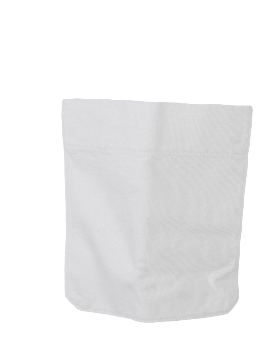 Lemaire Classic White Cotton T-Shirt With Pocket Detail