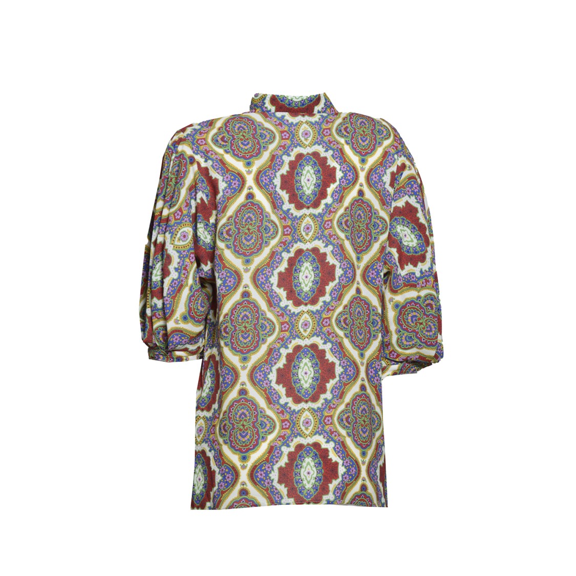 Etro Multicolored Viscose Blouse With Medallion Print