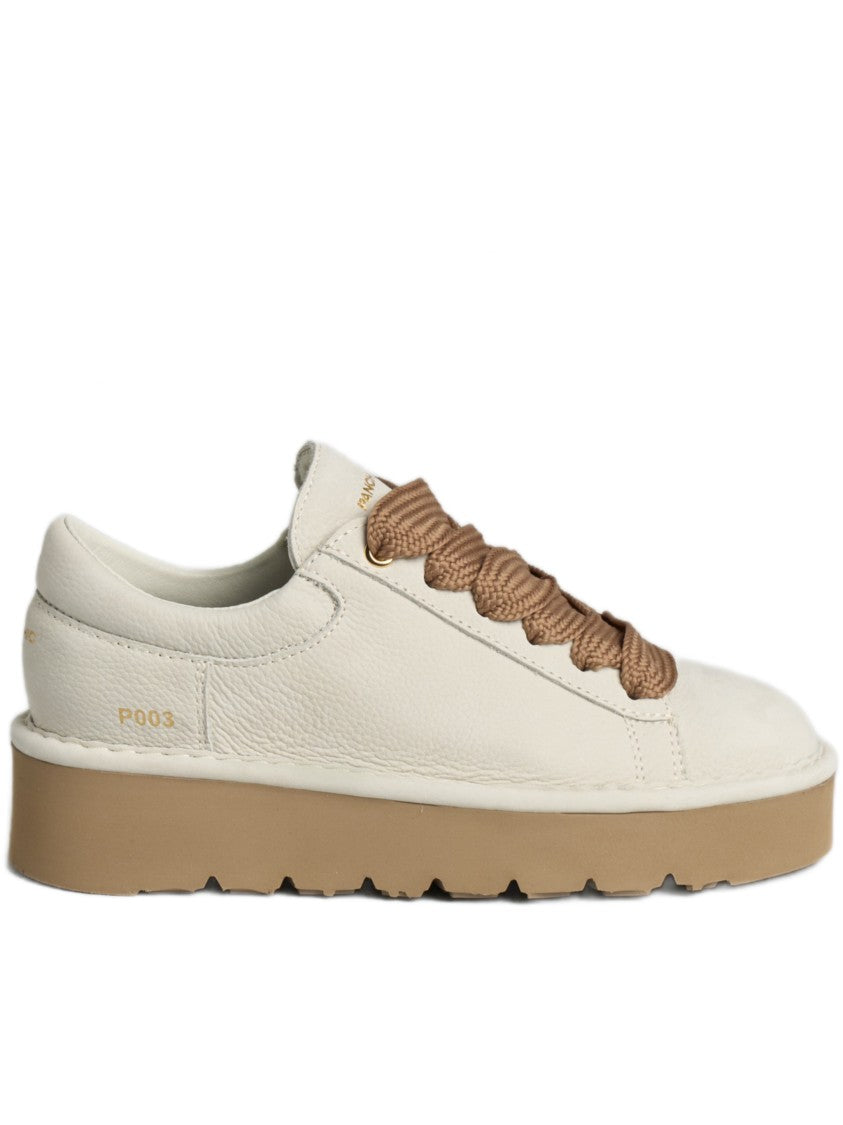 Panchic Low-Top Nubuck Leather Sneakers With Chunky Gum Sole